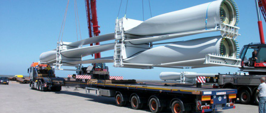 Перевозка ветрогенераторов из Германии и Голландии в Азербайджан
